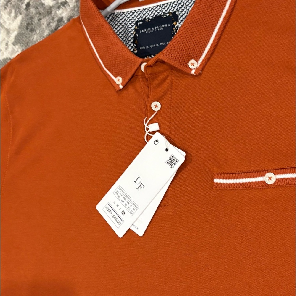 Men's Rust Polo Shirt